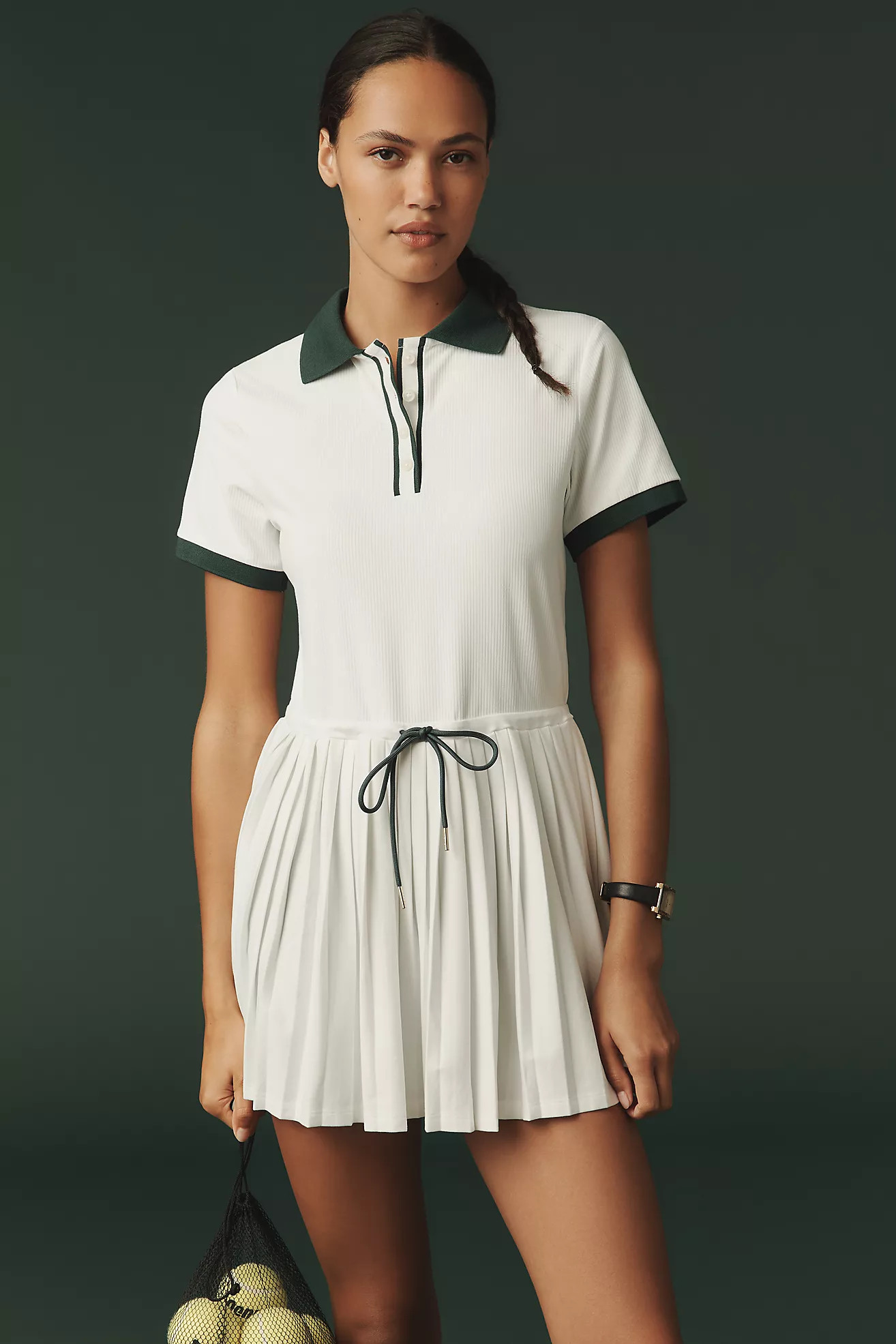 Varley Paloma Short-Sleeve Court Mini Dress | Anthropologie (US)
