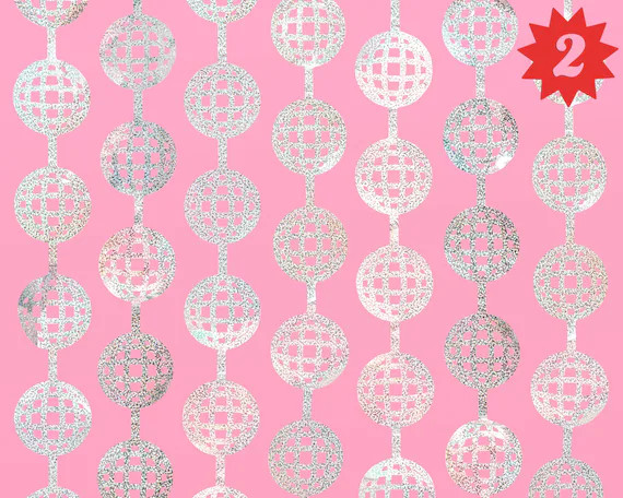 xo, Fetti Disco Ball Foil Curtain Bachelorette Party Decorations - Set of 2 | Last Disco Backdrop... | Etsy (US)