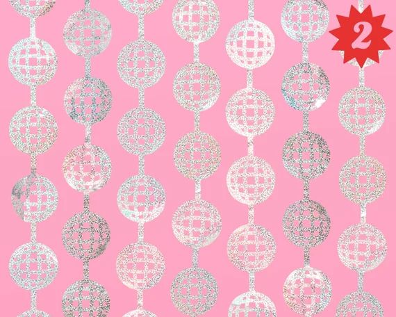 xo, Fetti Disco Ball Foil Curtain Bachelorette Party Decorations - Set of 2 | Last Disco Backdrop... | Etsy (US)