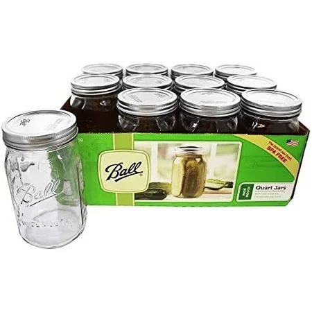 Ball Wide Mouth Quart Jar Set of 12 32 Ounce (Pack of 1) Clear | Walmart (US)