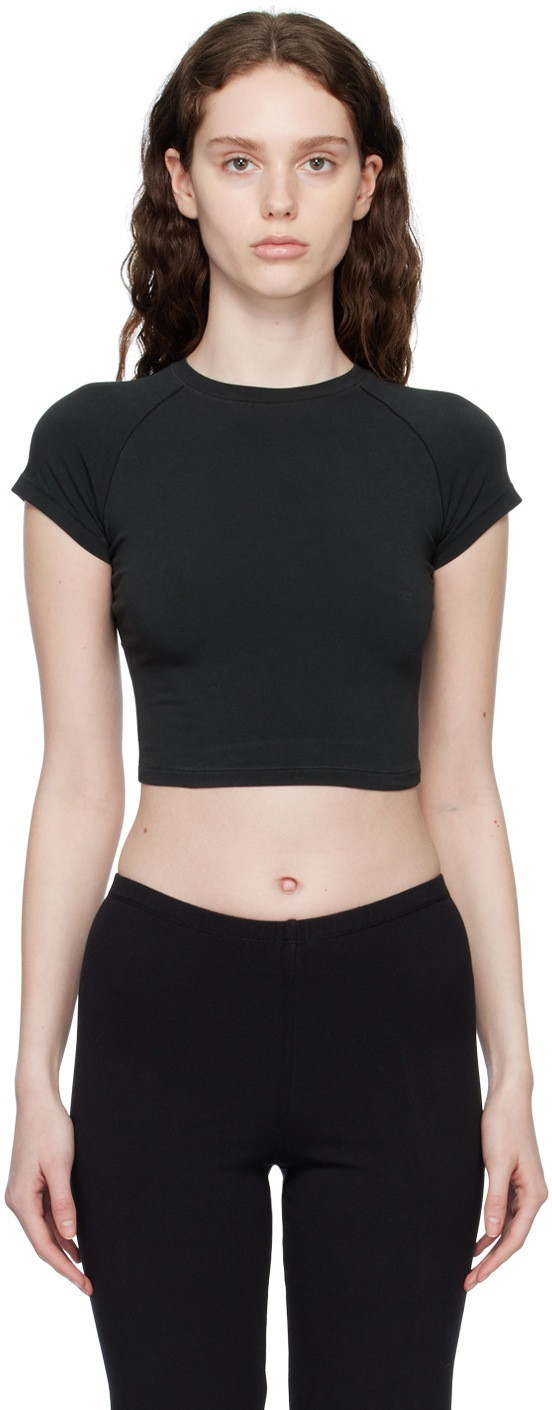 Black New Vintage Cropped Raglan T-Shirt | SSENSE