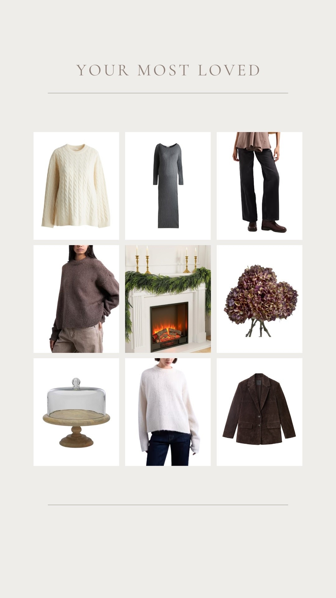 Your most loved this week 🤎 I’m glad to see you’re loving the H&M and Topshop knitwear I’m wearing on rotation at the moment! Some home decor faves too, as well as my new Christmas garland

#LTKfestive #LTKwinter #LTKmaternity