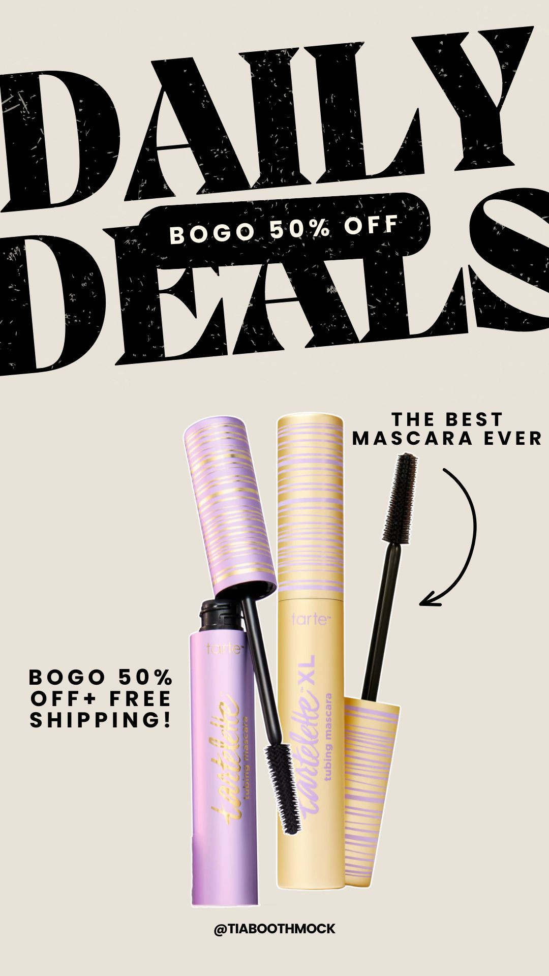 My favorite mascara EVER is on sale! Grab Tarte Tubing Mascara BOGO 50% off + free shipping while it's still in stock. Trust me, this one lives up to the hype 🤍 

 #LTKgrwm #LTKselfcare