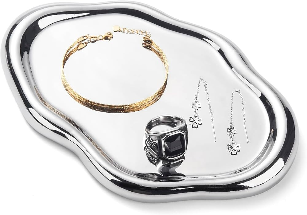 Jewelry Dish Tray, Ring Dish, Ceramic Trinket Tray, Small Key Tray, Mother's Day, Christmas, Than... | Amazon (US)