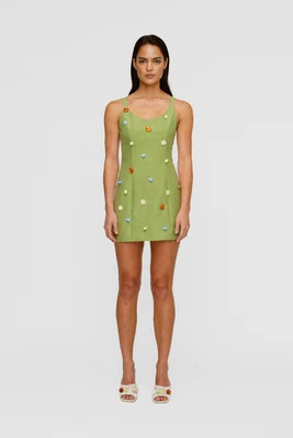 The Wolf Gang Romy Mini Dress - Olive - Romy Mini Dress - Olive | Shop.app