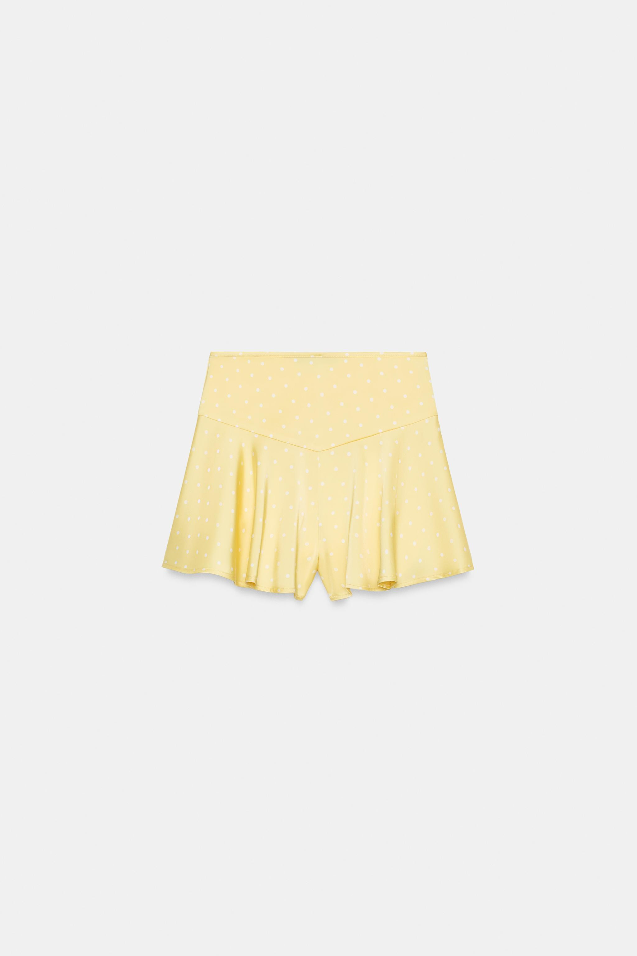 SATIN FLARE SHORTS | Zara US