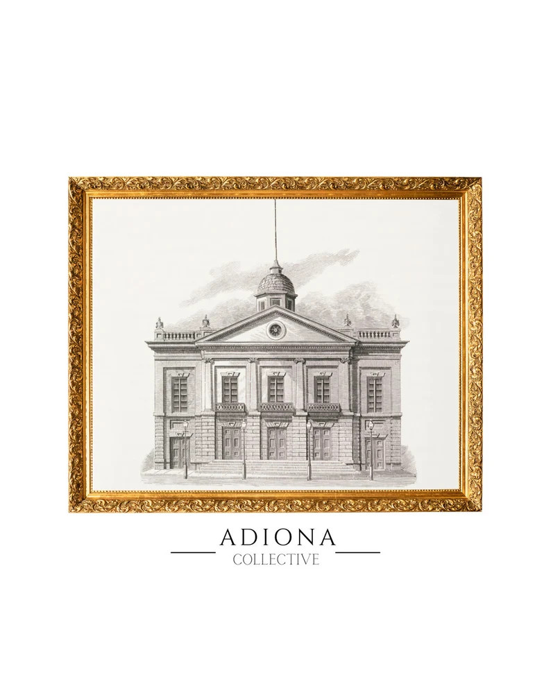 Architecture Sketch Architecture Print Vintage Artwork Printable Artwork PRINTABLE DIGITAL DOWNLO... | Etsy (US)