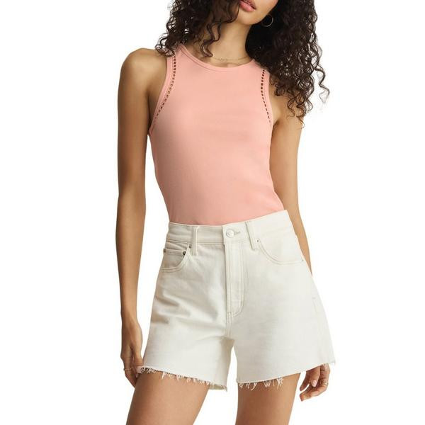 Women's Z Supply Boa Rib Crew Neck Tank Top Large Bellini | Scheels Sports