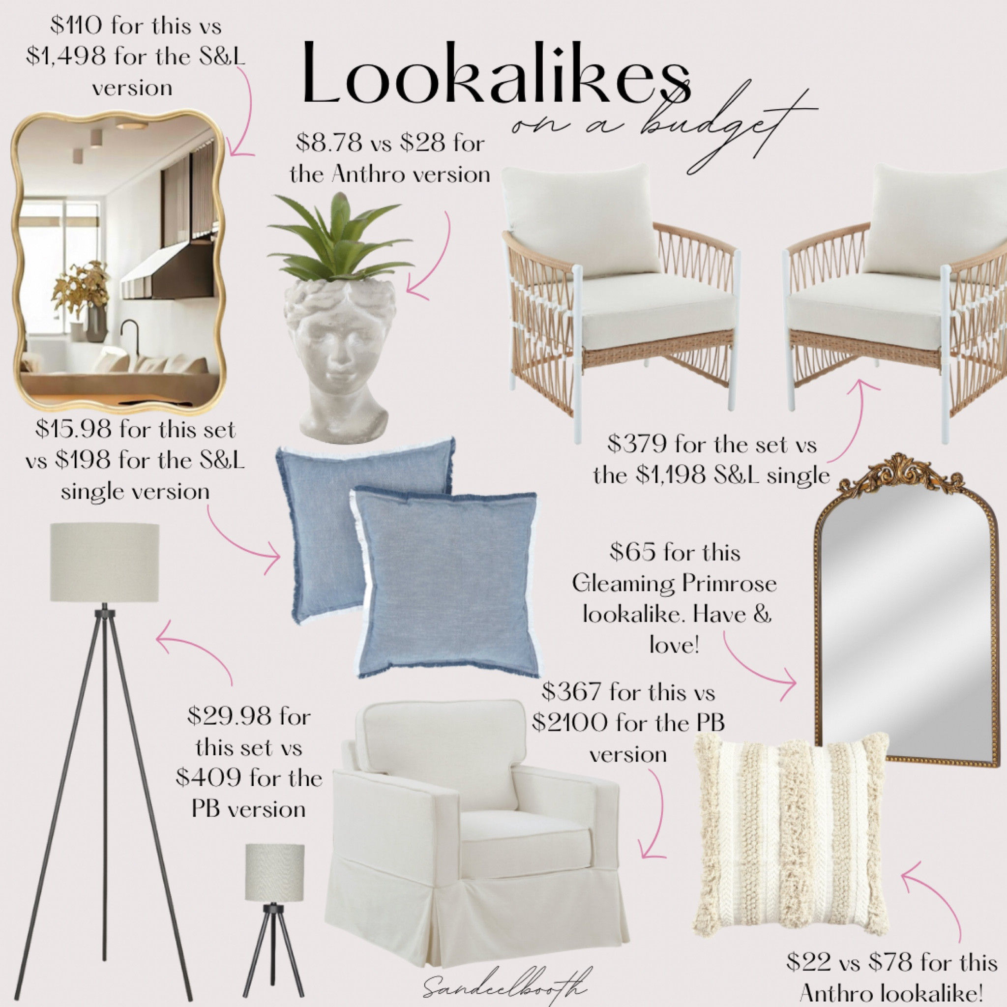 High end lookalikes on a budget ✨

#LTKhome #LTKsalealert #LTKfindsunder100