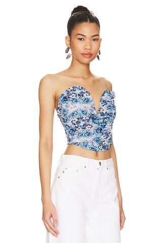 Sienna Floral Ruched Top
                    
                    MORE TO COME | Revolve Clothing (Global)