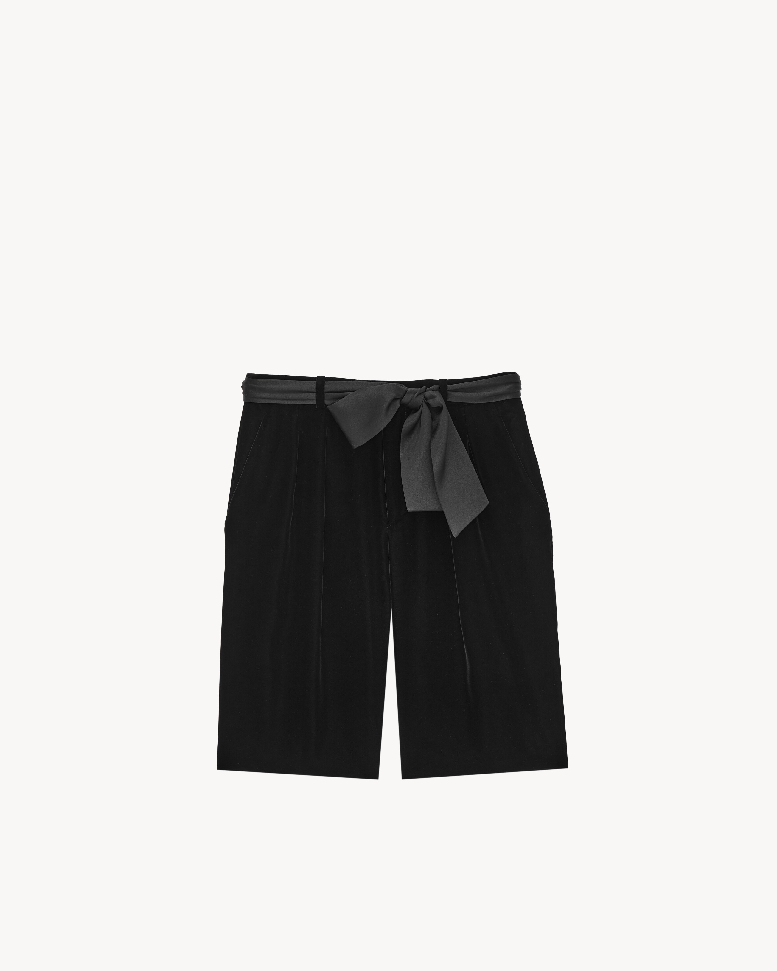 bermuda shorts in velvet | Saint Laurent Inc. (Global)