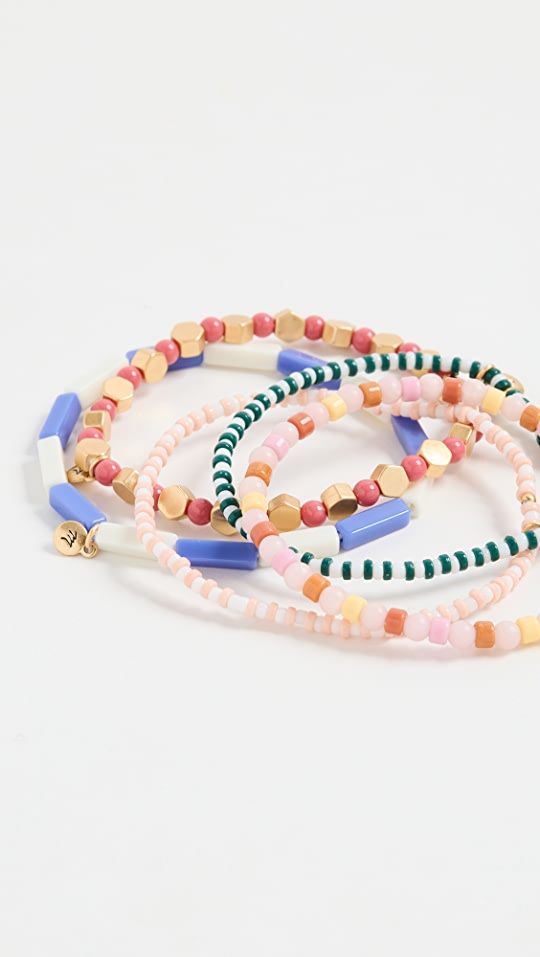 Madewell Five-Pack Beaded Stretch Bracelet Set | SHOPBOP | Shopbop