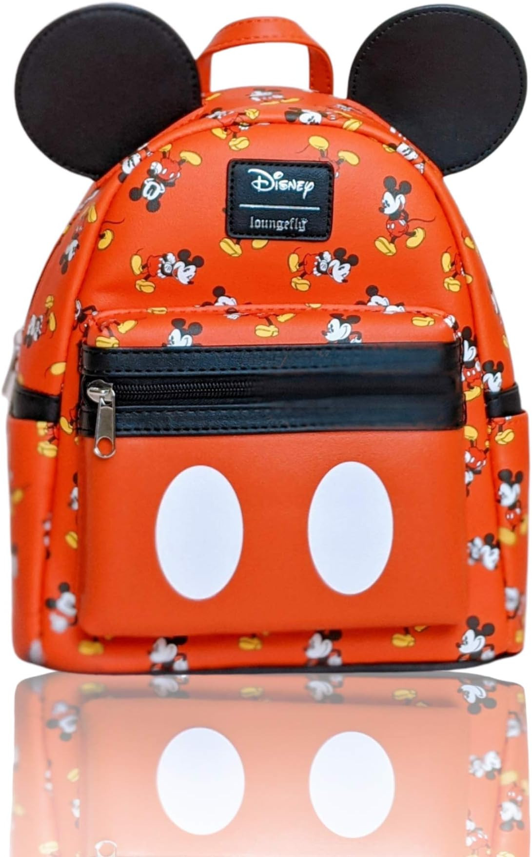 Loungefly x Disney Mickey 3D applique Ears Mini Backpack Standard | Amazon (US)