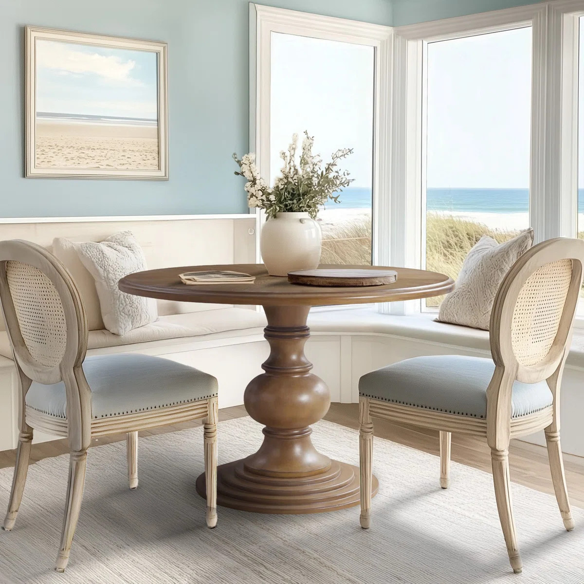 Lexi 46” Round Dining Table with Pedestal Base | Wayfair North America