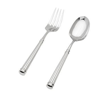 Georgia Stainless Steel Serving Utensils - Set of 2 | Pottery Barn (US)