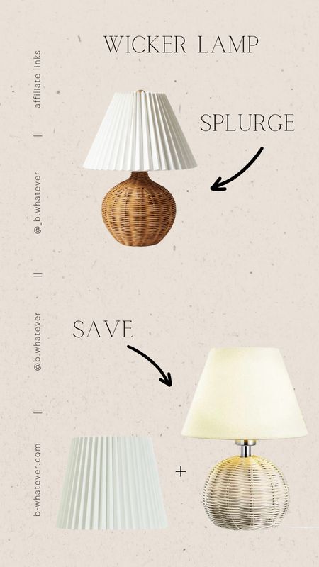 Splurge or save on this wicker lamp trend?! 

#LTKfamily #LTKstyletip #LTKhome