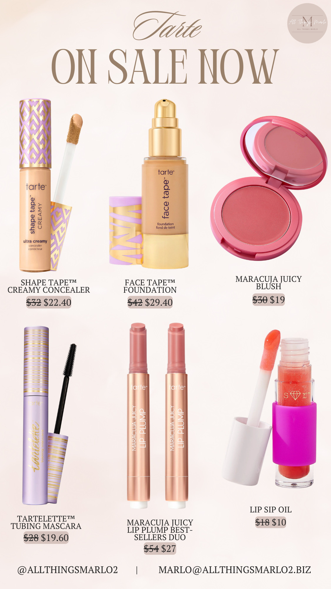 Tarte on sale now #tarte #sale 

 #LTKSpringSale #LTKSaleAlert #LTKBeauty