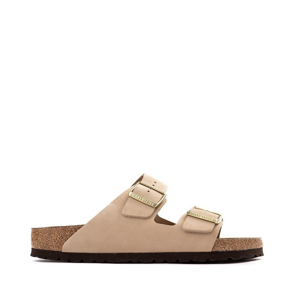 Womens Birkenstock Arizona Soft Footbed Slide Sandal - Sandcastle | Journeys