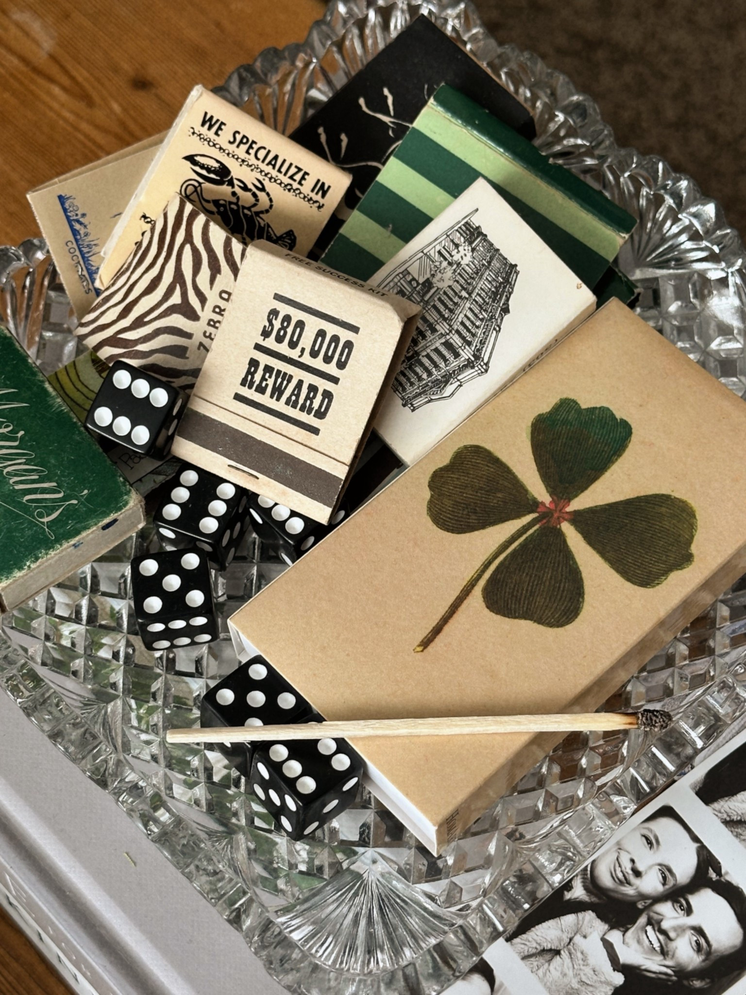 Got a new matchbox from NYC yesterday! 

This clover one is from John Derian. You can grab on his site directly (I can’t link it here)

The rest of the matches are vintage from a local flea market 

I linked similar style matches you can find on Amazon if you need an easy find

#LTKHome #LTKstorytime