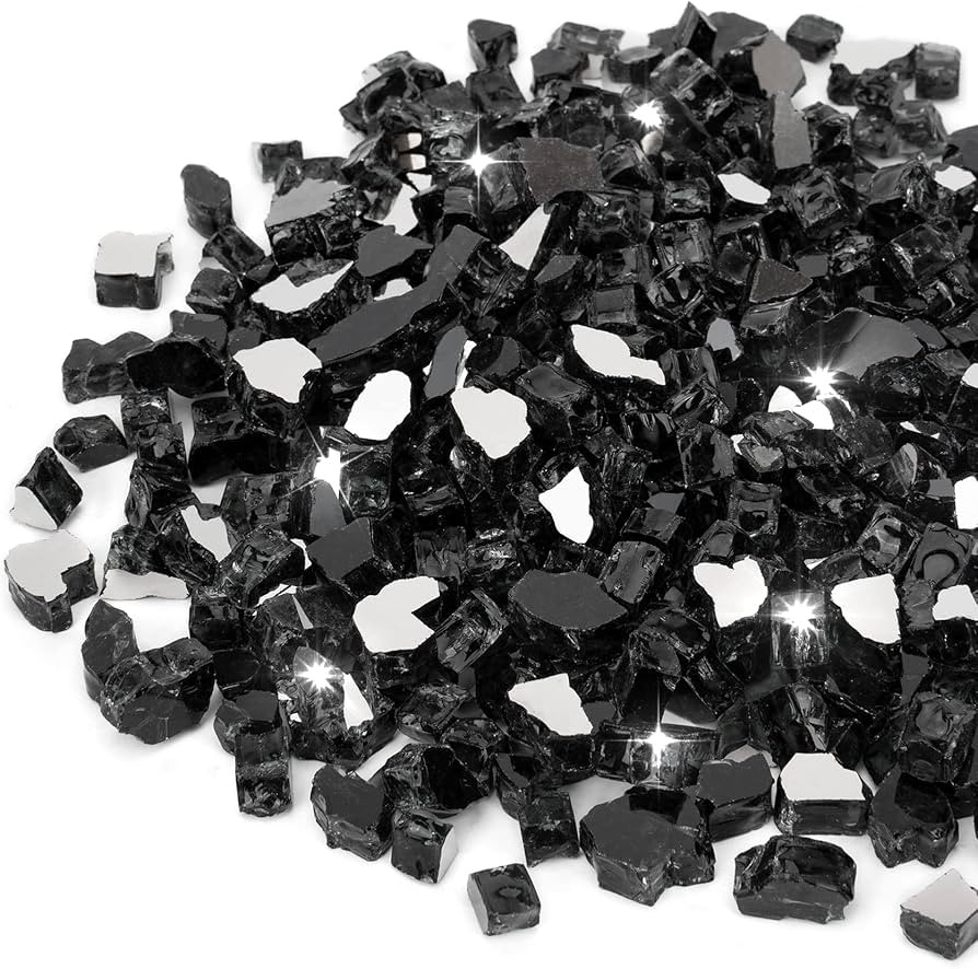 Stanbroil 10-Pound Fire Glass - 1/2 inch Reflective Tempered Fire Glass for Fireplace Fire Pit, O... | Amazon (US)