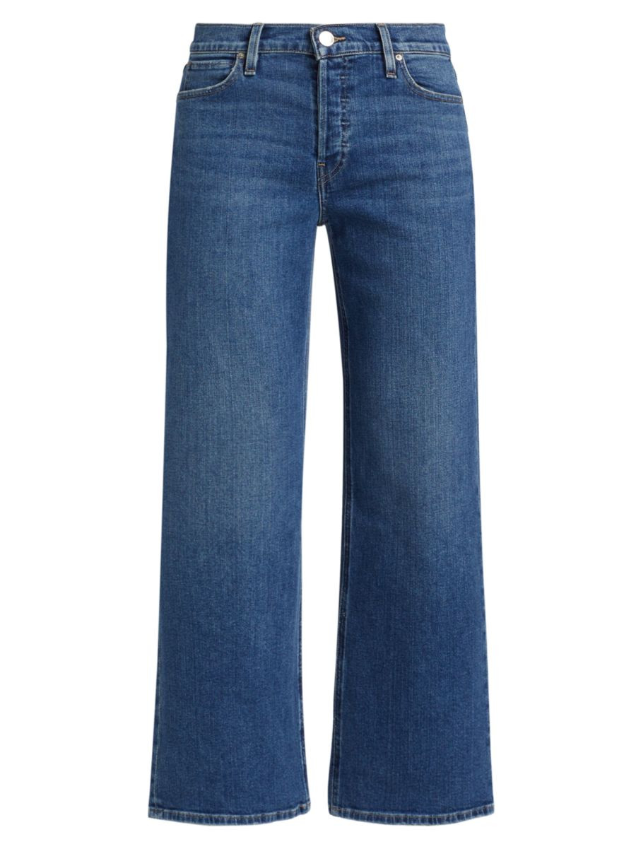 Rosie High-Waist Wide-Leg Ankle Jeans | Saks Fifth Avenue