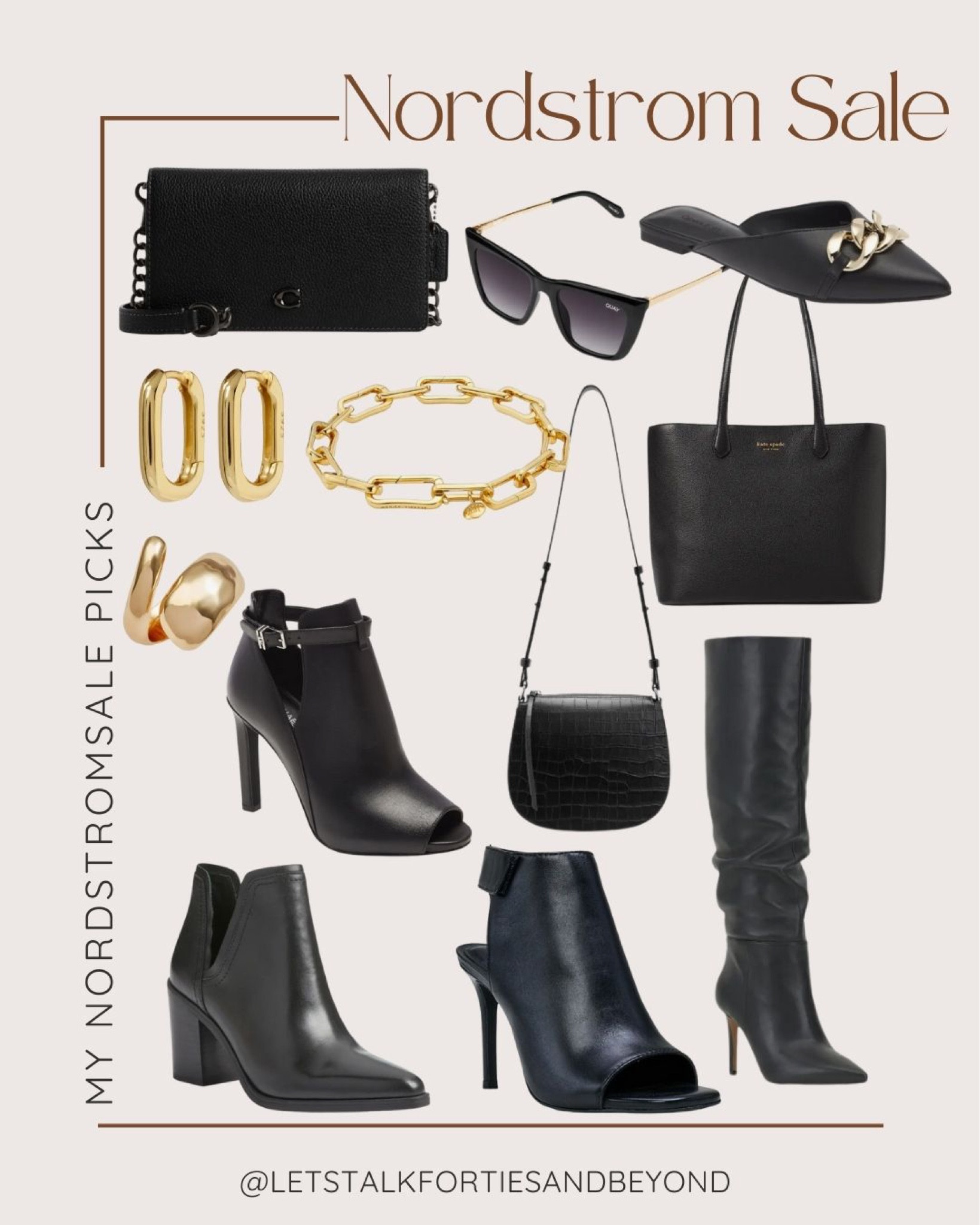Nordstrom Anniversary Sale Faves 🖤 

***Nordstrom sale is going on now until 8/6

All and more are linked below ⬇️ Just scroll to “Shop my Pic” and make sure to hit “Follow” to get my curated styling pics. 😘

#LTKnsale #LTKnordstromsale #LTKblack #LTKtransitionalpieces #LTKfallcolors #LTKfalloutfit #LTKautumnoutfit #LTKautumncolors #LTKbooties #LTKgoldwatch #LTKmidlifestyle #LTKover40style #LTKover50style #LTKover40fashion #LTKover50fashion #LTKmules #LTKmuleslides #LTKanklebooties #LTKblackboots #LTKblackbag #LTKblacksunglasses #LTKblackclutch