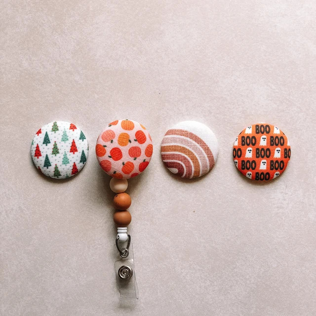Decorative LATTE Interchangeable Badge Reel | Etsy (US)