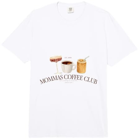 Mommas Coffee Club Comfort Colors Adult Heavyweight T-Shirt | Amazon (US)