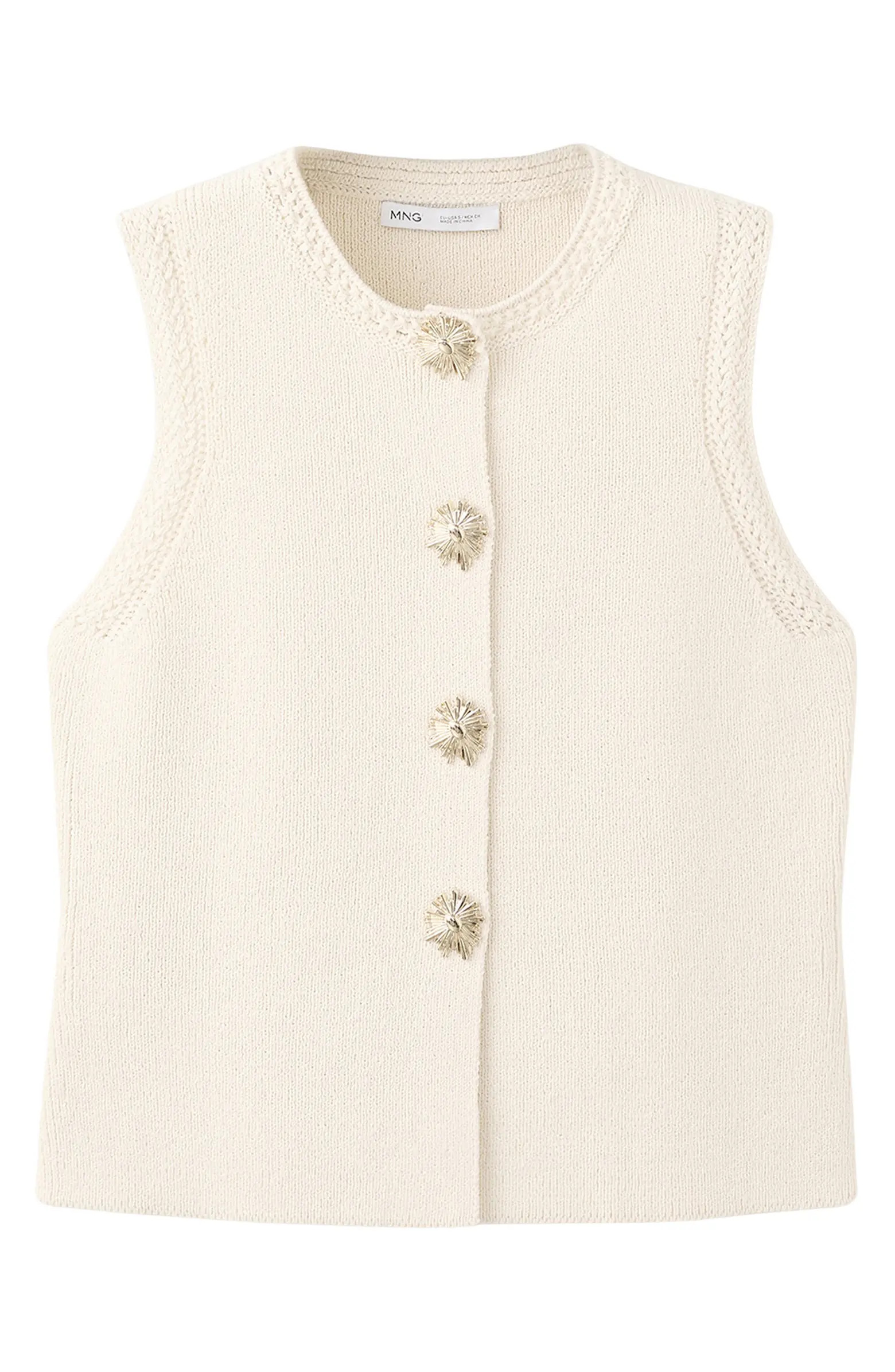 Chaleco Frida Cotton Blend Sweater Vest | Nordstrom