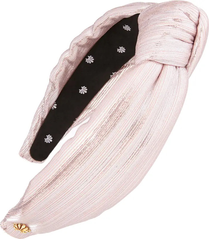 Lele Sadoughi Stripe Metallic Knotted Headband | Nordstrom | Nordstrom
