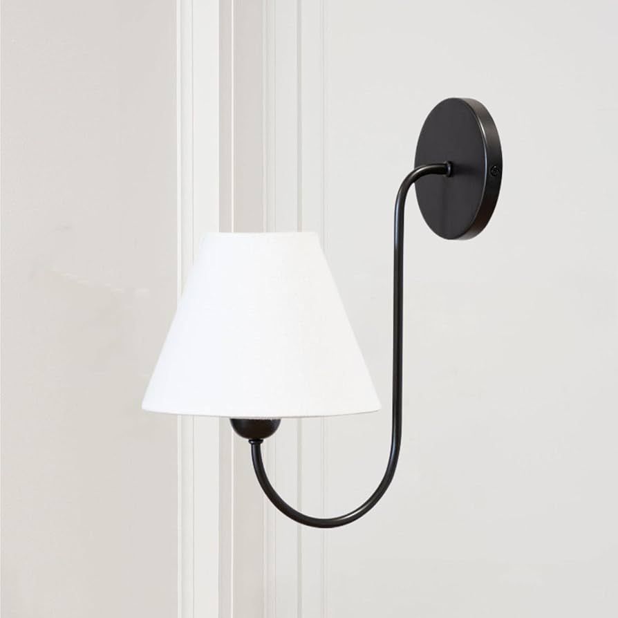 Single Swoop Sconce, Wainwright Single Swoop Sconce, 7.5" w x 11" d x 14" h (Matte Black) | Amazon (US)