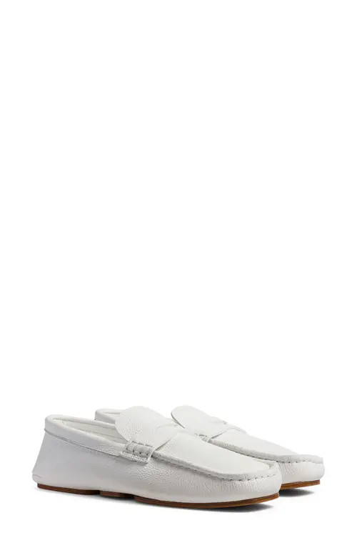 Khaite Billy Penny Loafer in Optic White at Nordstrom, Size 9Us | Nordstrom