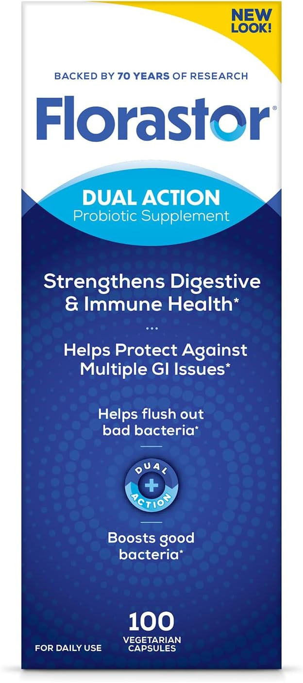 Florastor Probiotics for Digestive and Immune Health, 100 Capsules, Probiotics for Women & Men, H... | Amazon (US)