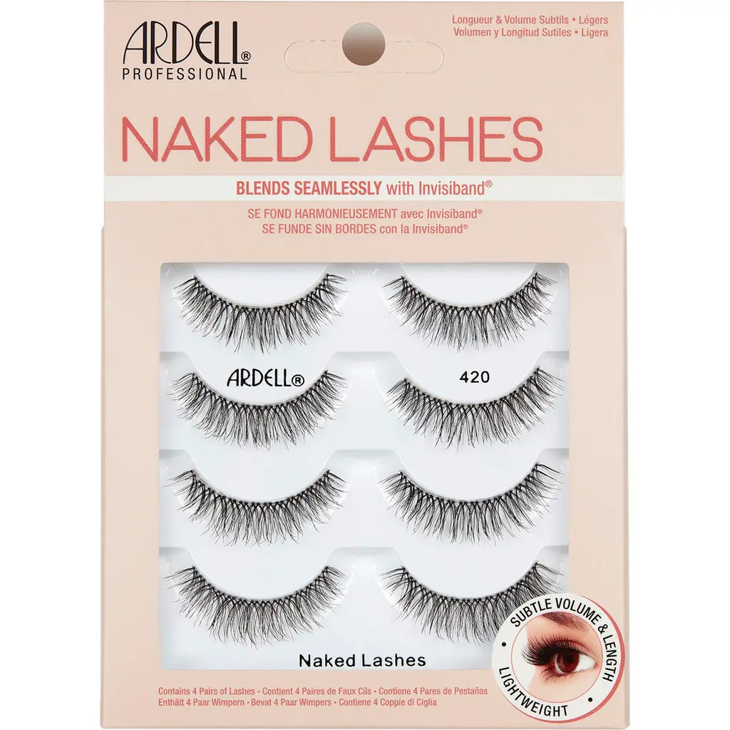 ARDELL Naked 420 Fake Lashes - Pack of 4 in Black at Nordstrom Rack | Nordstrom Rack