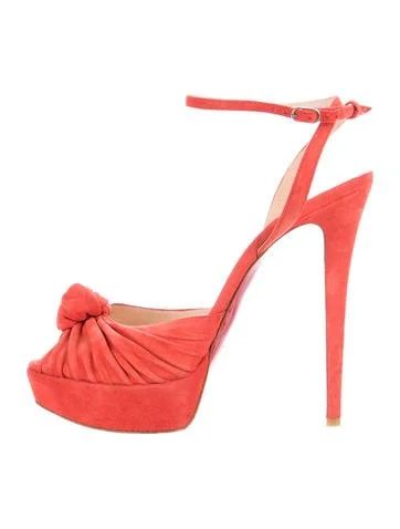 Christian Louboutin Suede Platform Pumps | The Real Real, Inc.
