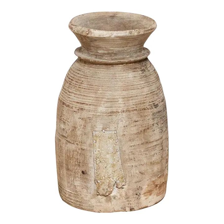 Bleached Antique Water Pot-Vee | Chairish