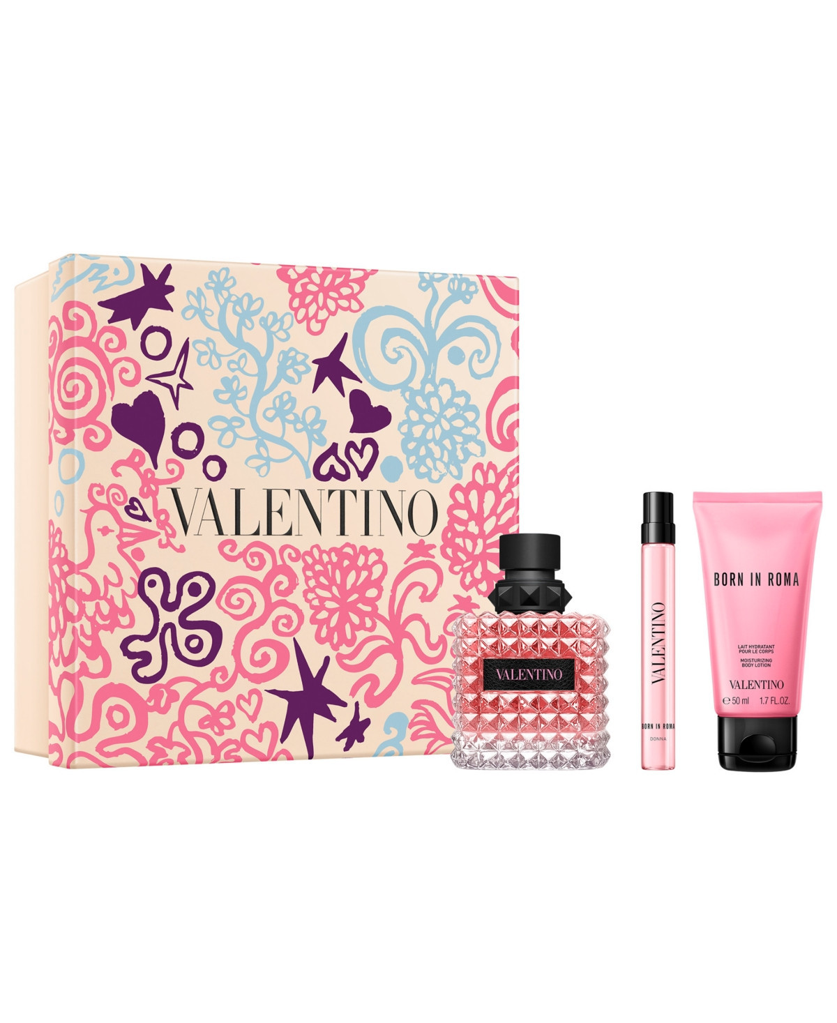 Valentino 3-Pc. Donna Born in Roma Eau de Parfum and Body Lotion Mother's Day Fragrance Gift Set | Macy's