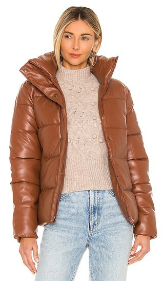Major Tom Puffer Jacket in Tan | Revolve Clothing (Global)