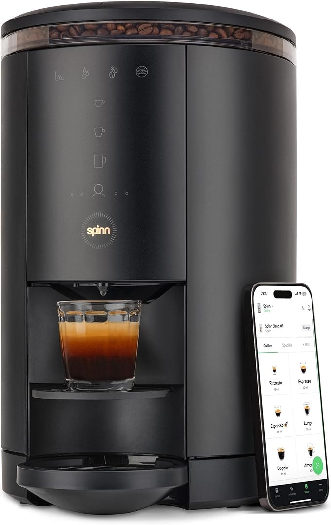 SPINN Espresso & Coffee Machine, Smart WiFi Automatic Coffee Maker, Cold Brew & Espresso Machine ... | Amazon (US)