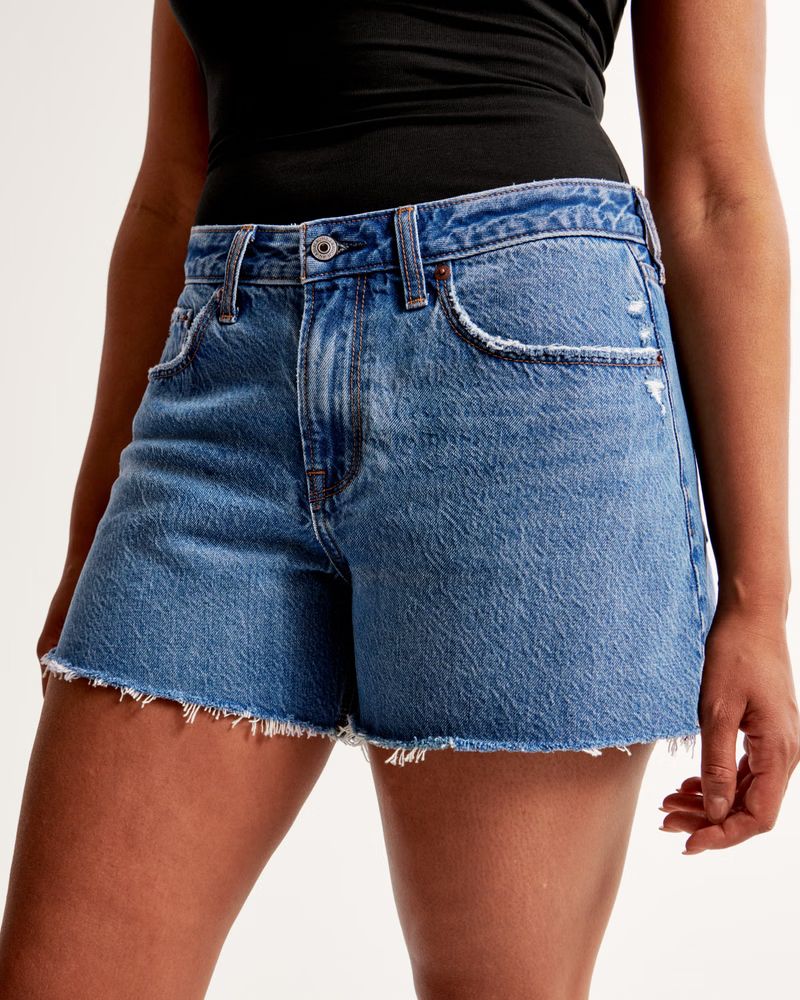 Curve Love Low Rise Baggy Short | Abercrombie & Fitch (US)