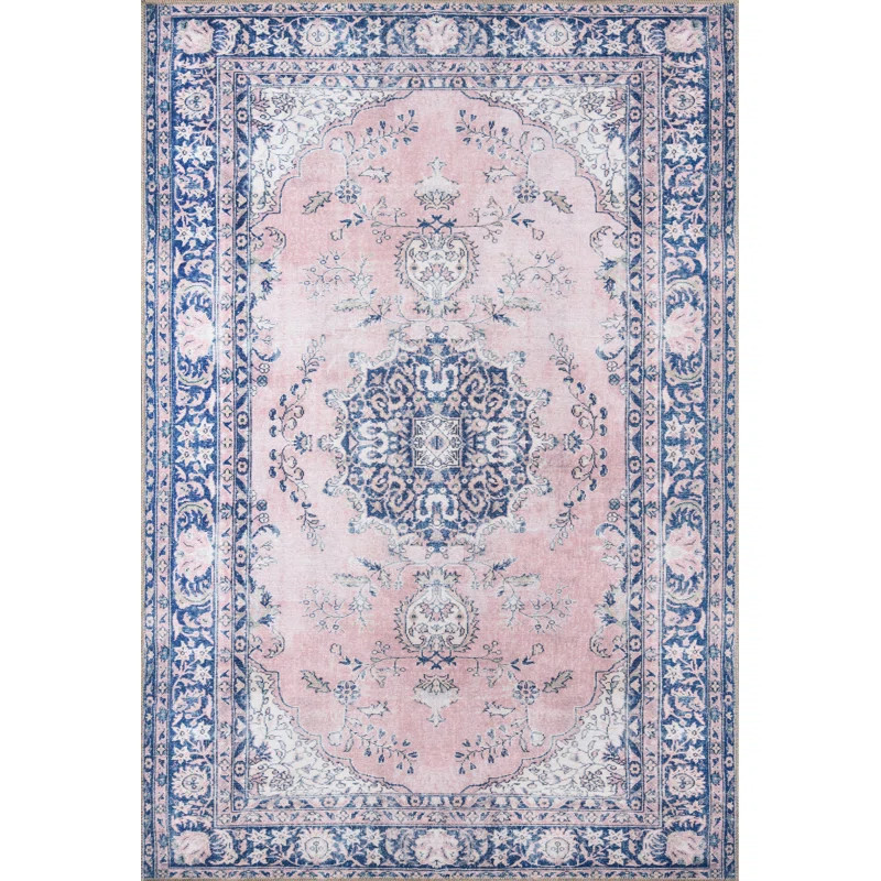 Neptune Oriental Area Rug in Pink/Blue | Wayfair North America