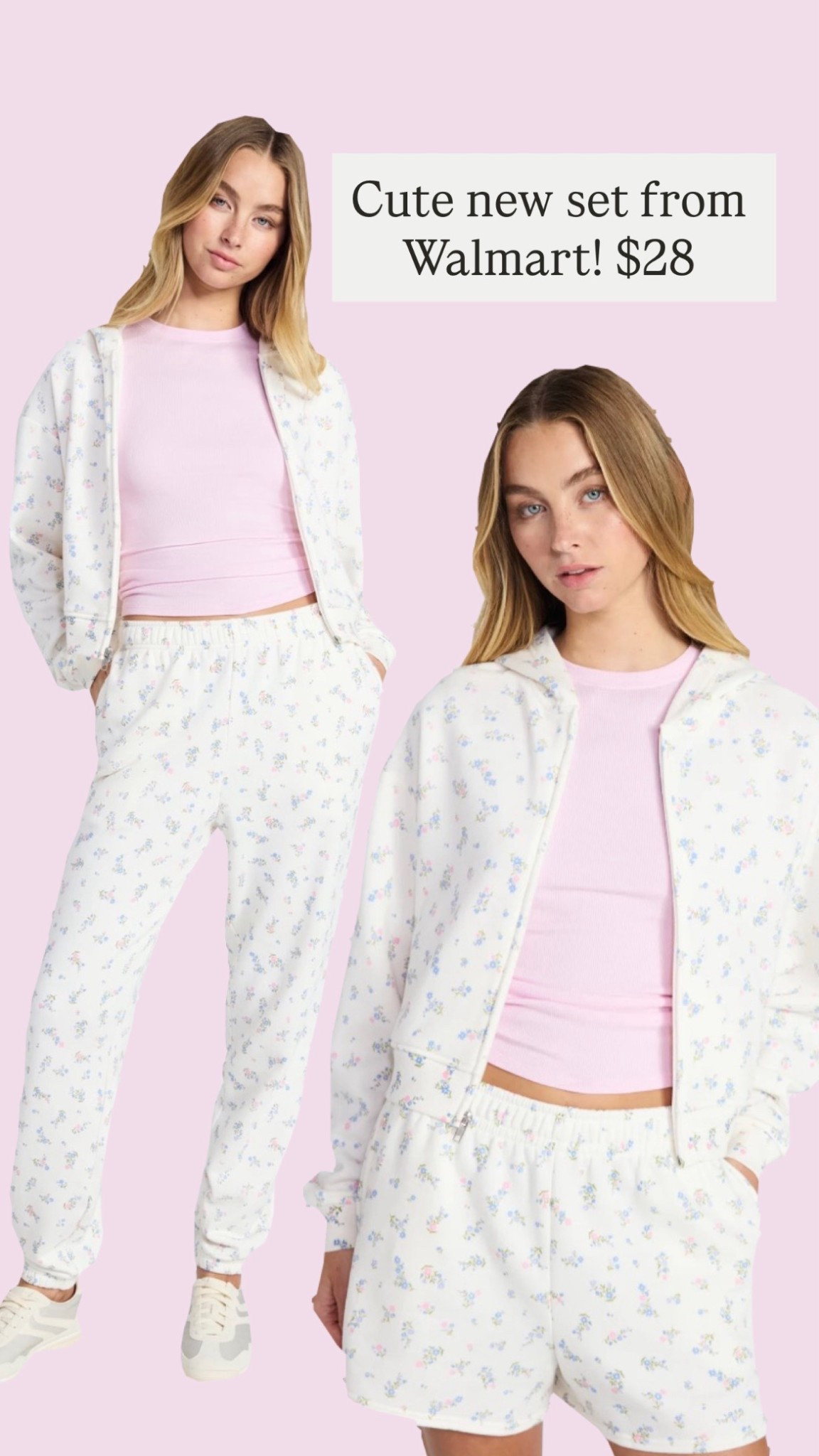 This $28 Walmart set is too cute to pass up 🤍 Comfy, lightweight, and perfect for lounging or running errands. Linked in my LTK. 

#LTKActive #LTKFindsUnder50 #LTKootd
