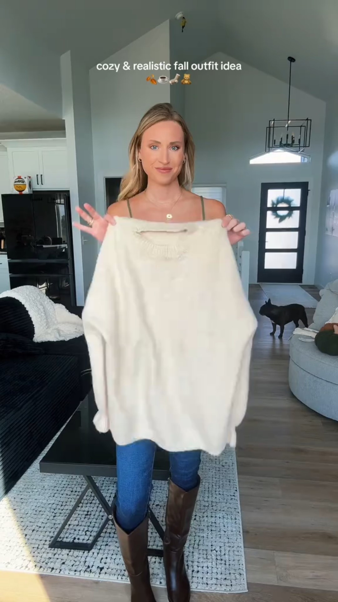 cozy & realistic autumn/fall ootd!

5’9 wearing medium sweater for an oversized look, small in tank top, size 4 long in jeans. 

#LTKHoliday #LTKStyleTip #LTKSeasonal