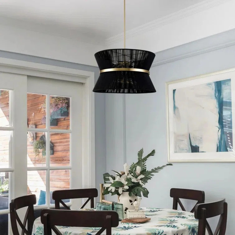 Hassler 8 - Light Bleached Natural Rope/Patinaed Brass Finish | Wayfair North America