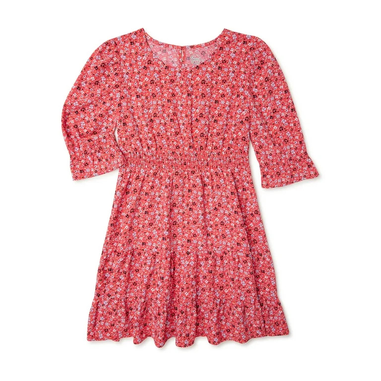 Wonder Nation Girls’ Bell Sleeve Dress Sizes 4-18 & Plus | Walmart (US)