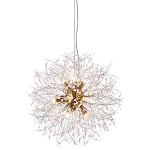 Solace 9 Lts Gold Pendant - #219J5 | Lamps Plus | Lamps Plus