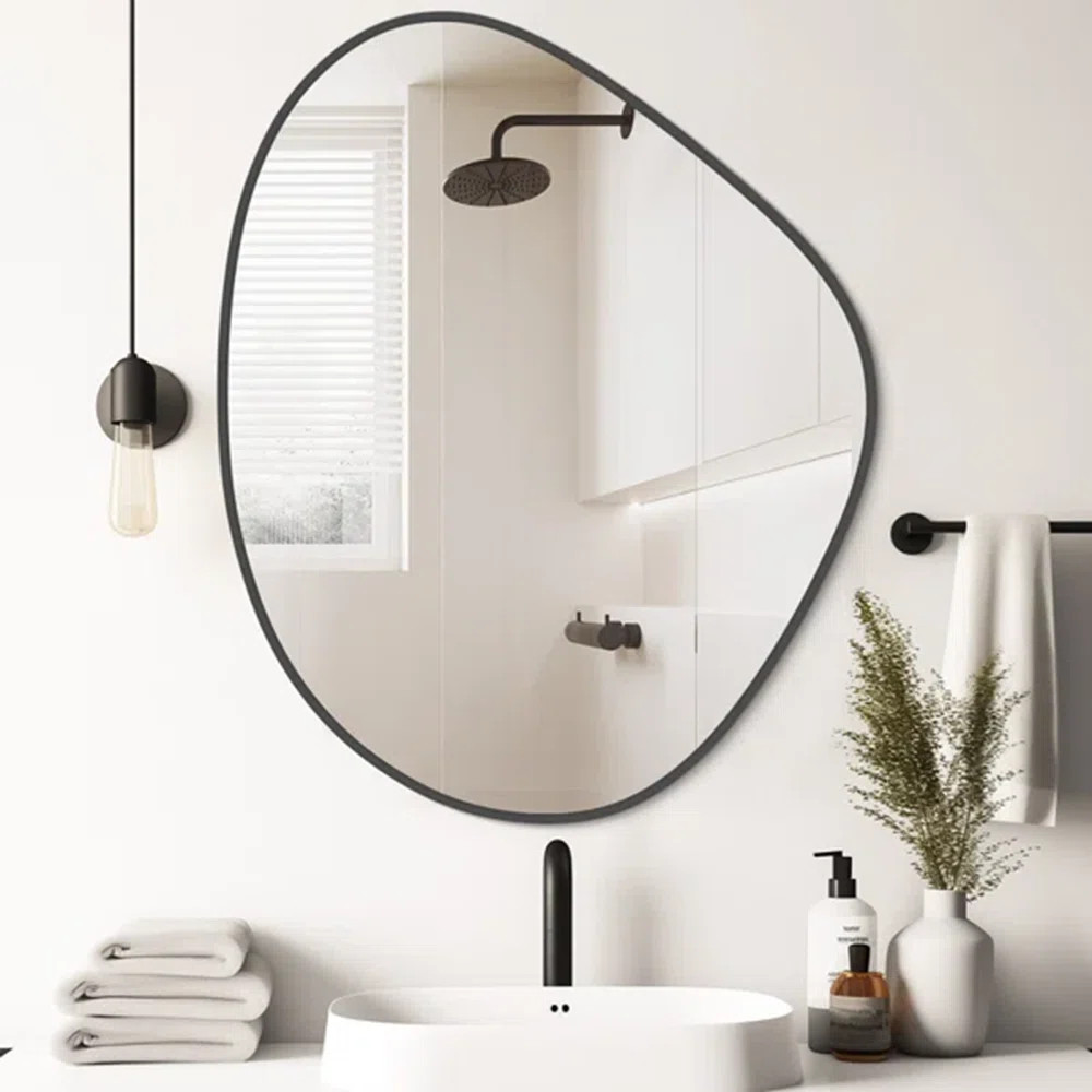 Wrought Studio™ Irregular Wall Mirror, Asymmetrical Wood Mirror & Reviews | Wayfair | Wayfair North America