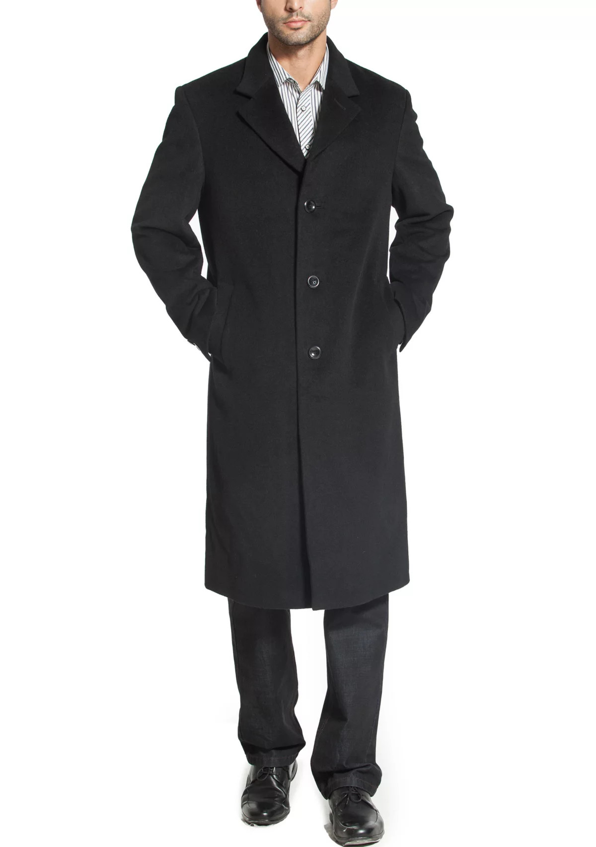 Men's Henry Wool Blend Long Walking Coat | Belk
