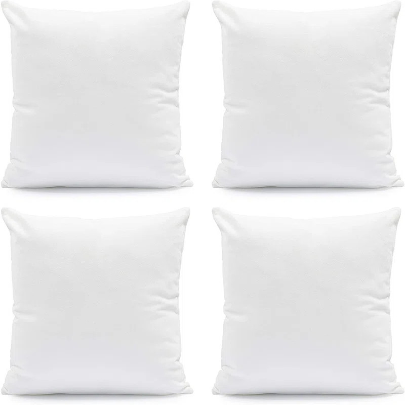 Throw Pillow Set Of 4 Indoor/Outdoor Reversible Pillow Insert (Set of 4) | Wayfair North America