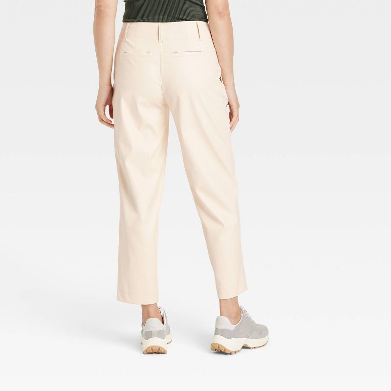 Women's High-Rise Faux Leather Tapered Ankle Pants - A New Day™ | Target